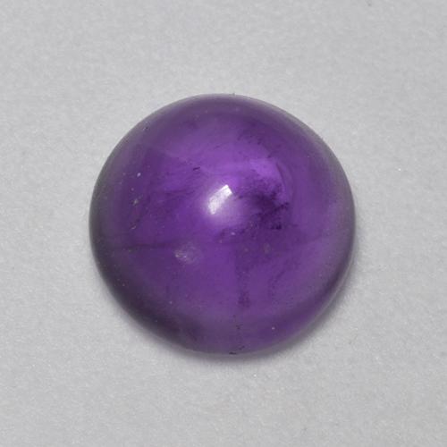 Medium-Light Violet Amethyst Gem - 1.9ct Round Cabochon (ID: 493803)