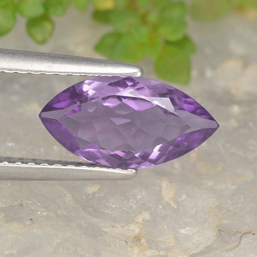 1.26ct Natural Iris Violet Amethyst, Marquise, VS