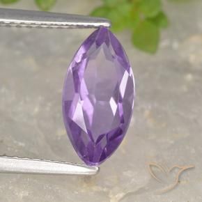 1.86 ct Violet Amethyst Stone, Natural Amethyst in Marquise Facet Shape for Sale