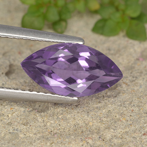 Violeta medio Amatista Gema - 2ct Forma marquesa (ID: 493857)