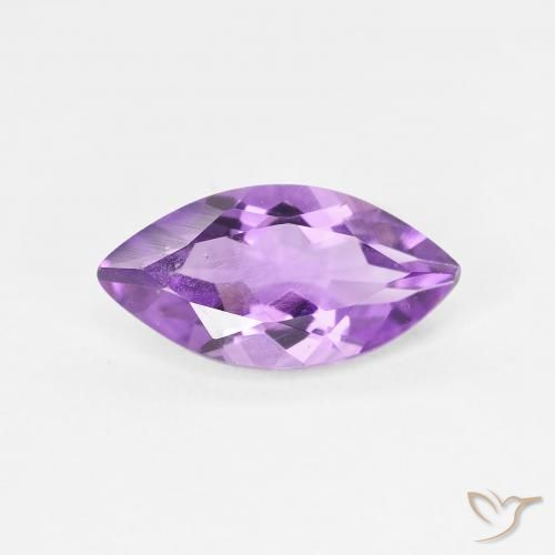 1.56ct Natural Medium Violet Amethyst, Marquise, VS