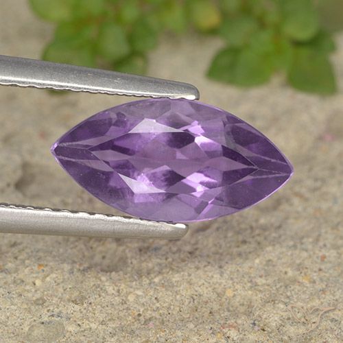 1.77ct Natural Medium Violet Amethyst, Marquise, VS
