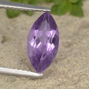 1.77 ct Violet Amethyst Stone, Natural Amethyst in Marquise Facet Shape for Sale