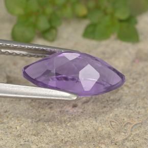 Amethyst Gemstone in 11.8 x 6 mm Size for Sale, Amethyst Stone in Medium Violet Color