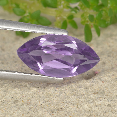 Medium Violet Amethyst Edelstein - 2ct Marquiseschliff (ID: 493864)