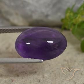 Amethyst Gemstone in 14 x 10 mm (calibrated) Size for Sale, Amethyst Stone in Medium-Light Violet Color