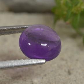 Amethyst Gemstone in 8 mm (calibrated) Size for Sale, Amethyst Stone in Reddish Violet Color