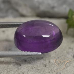 Amethyst Gemstone in 14 x 10 mm (calibrated) Size for Sale, Amethyst Stone in Medium Violet Color
