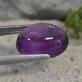 Amethyst Gemstone in 14 x 10 mm (calibrated) Size for Sale, Amethyst Stone in Medium Violet Color
