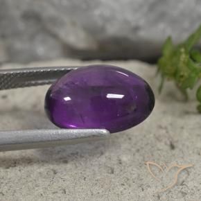 Amethyst Gemstone in 14 x 10 mm (calibrated) Size for Sale, Amethyst Stone in Medium Violet Color
