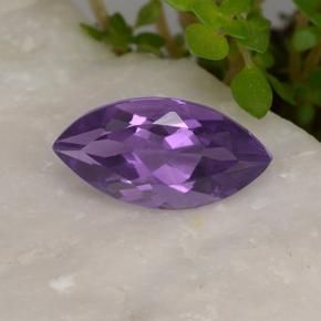 Medium Violet Аметист Камень - 1.9ct Фасетная Маркиза (ID: 494407)