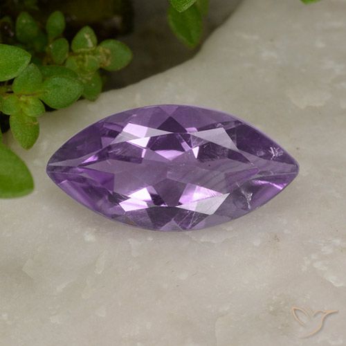 1.53ct Natural Medium Violet Amethyst, Marquise, VS