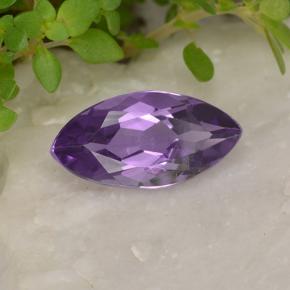 1.86 ct Violet Amethyst Stone, Natural Amethyst in Marquise Facet Shape for Sale