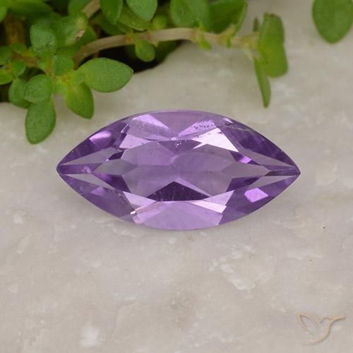 1.48ct Natural Deep Pinkish Violet Amethyst, Marquise, VS