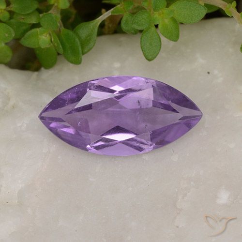 1.52ct Natural Medium Violet Amethyst, Marquise, VS