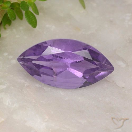 1.77ct Natural Deep Violet Amethyst, Marquise, VS