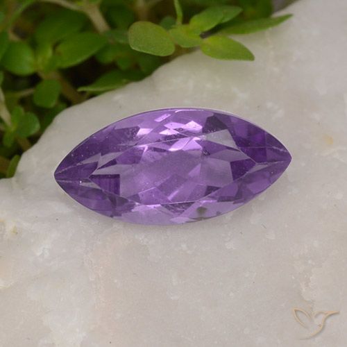 1.94ct Natural Deep Violet Amethyst, Marquise, VS