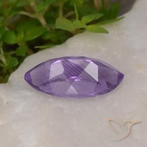 Amethyst Gemstone in 12 x 6 mm Size for Sale, Amethyst Stone in Deep Violet Color