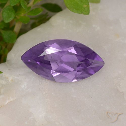 1.51ct Natural Medium Violet Amethyst, Marquise, VS