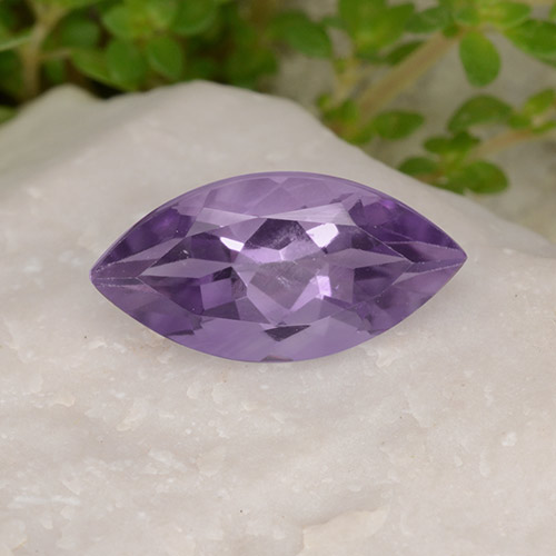 Medium Violet Аметист Камень - 1.7ct Фасетная Маркиза (ID: 494428)