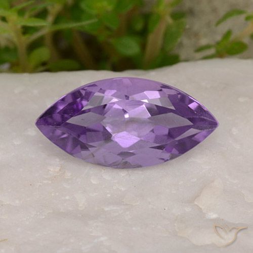 1.82ct Natural Deep Violet Amethyst, Marquise, VS