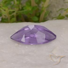 Amethyst Gemstone in 12.1 x 6 mm Size for Sale, Amethyst Stone in Deep Violet Color