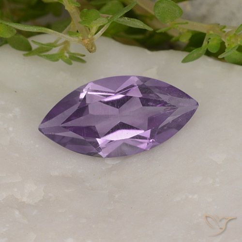 1.58ct Natural Medium Violet Amethyst, Marquise, VS