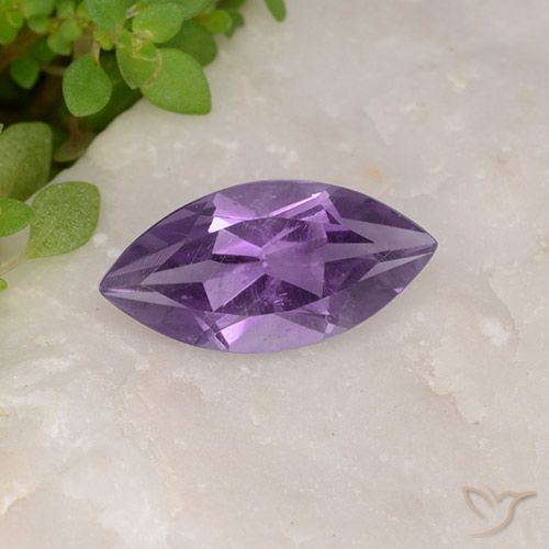 1.70ct Natural Medium Violet Amethyst, Marquise, VS