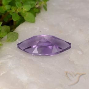 Amethyst Gemstone in 12 x 6 mm Size for Sale, Amethyst Stone in Medium Violet Color