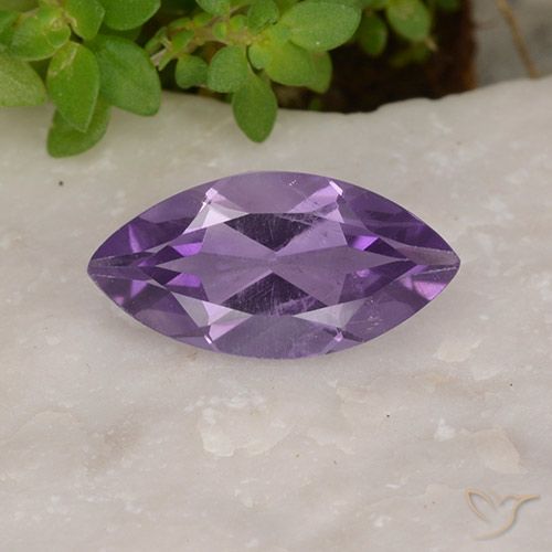 1.61ct Natural Medium Violet Amethyst, Marquise, VS