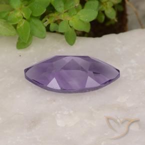 Amethyst Gemstone in 12.1 x 6.1 mm Size for Sale, Amethyst Stone in Medium Violet Color
