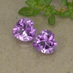 0.8ct Heart Facet Violet Amethyst Gem for sale 0.8ct Heart Facet Violet Amethyst Gem (ID: 495397)