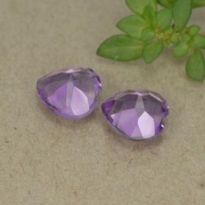 Amethyst Gemstones in 6 x 6 mm (calibrated) Size for Sale, Amethyst Stones in Violet Color
