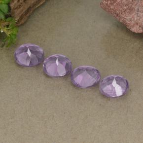 Amethyst Gemstones in 5.2 mm Size for Sale, Amethyst Stones in Violet Color
