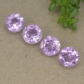 2.01 ctw Violet Amethyst Gemstones, Amethyst Gems in Round Facet Shape for Sale.