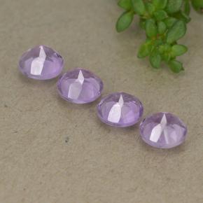 Amethyst Gemstones in 5 mm (calibrated) Size for Sale, Amethyst Stones in Medium Violet Color
