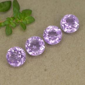 1.78 ctw Violet Amethyst Stones, Natural Amethyst in Round Facet Shape for Sale
