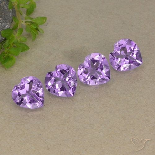2.68ctw Natural Medium Purplish Violet Amethyst, Heart, VVS-VS