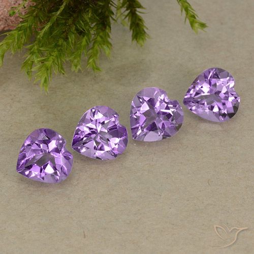 2.69ctw Natural Medium Purplish Violet Amethyst, Heart, VVS-VS