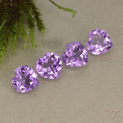 2.80ctw Natural Medium Purplish Violet Amethyst, Heart, VVS-VS