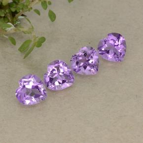 Medium Purplish Violet Аметист Камень - 0.7ct Фасетная огранка формы Сердце (ID: 497252)
