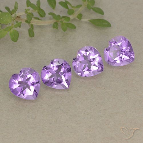 2.81ctw Natural Medium Purplish Violet Amethyst, Heart, VVS-VS