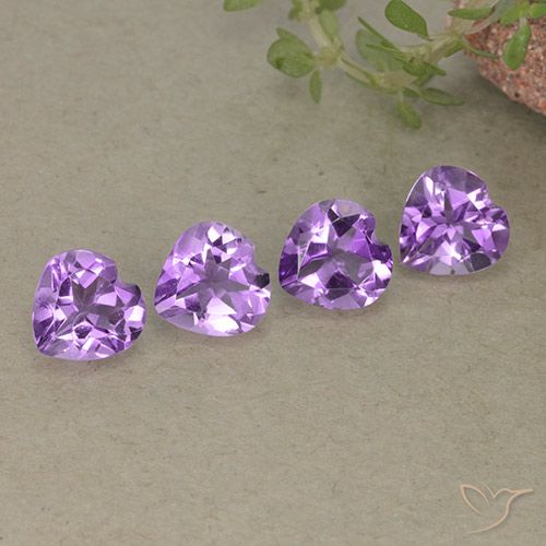 2.53ctw Natural Purplish Violet Amethyst, Heart, VVS-VS