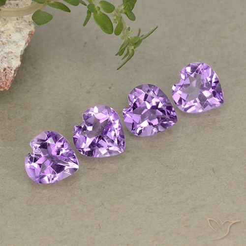 2.75ctw Natural Medium Purplish Violet Amethyst, Heart, VVS-VS