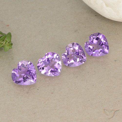 2.76ctw Natural Medium Violet Amethyst, Heart, VVS-VS