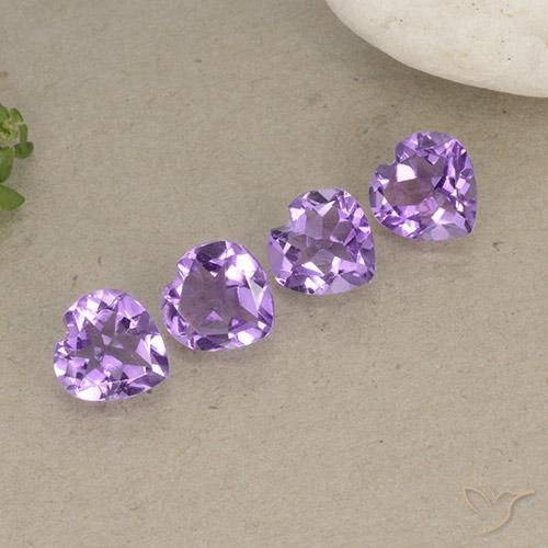 2.37ctw Natural Medium Purplish Violet Amethyst, Heart, VVS-VS