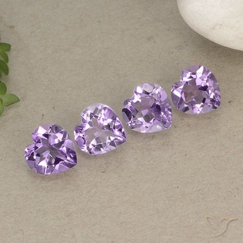 2.83ctw Natural Medium Purplish Violet Amethyst, Heart, VVS-VS