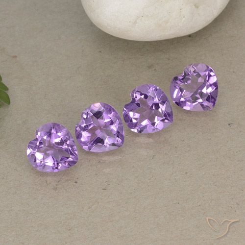 2.80ctw Natural Medium Purplish Violet Amethyst, Heart, VVS-VS