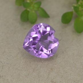 0.6ct Heart Facet Violet Amethyst Gem for sale 0.6ct Heart Facet Violet Amethyst Gem (ID: 497698)