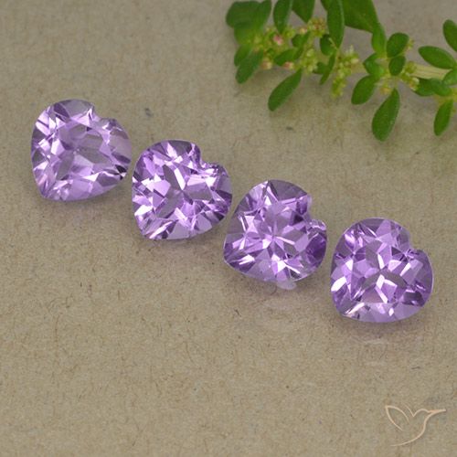2.90ctw Natural Medium Violet Amethyst, Heart, VVS-VS